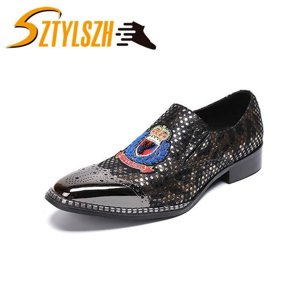 plus size 39-47 men dress shoes genuine leather luxury fashion groom wedding shoes men oxford metal toes slip-on, Black
plus size 39-47 men dress shoes genuine leather luxury fashion groom wedding shoes men oxford metal toes slip-on, Black