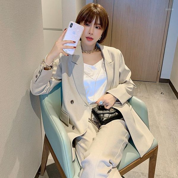 2020 new autumn big small suit suit for women fat mm fashion casual professional 820601, White
2020 new autumn big small suit suit for women fat mm fashion casual professional 820601, White