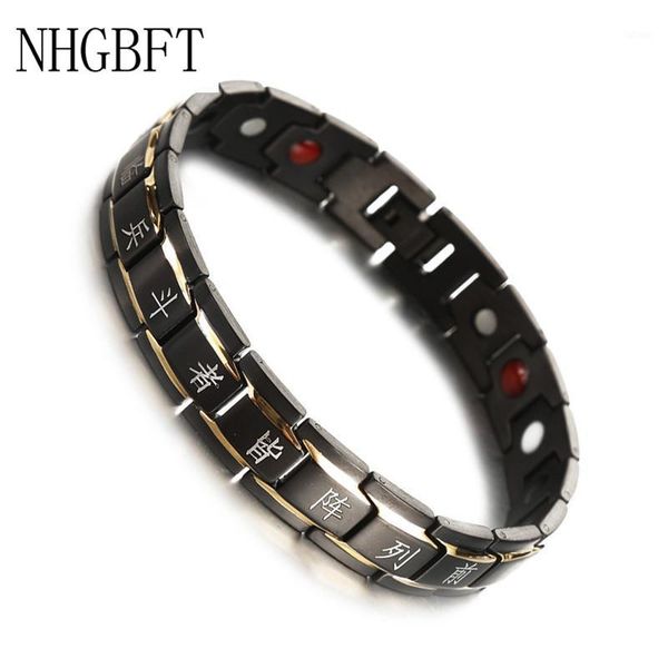 nhgbft stainless steel buddhism style bracelets for mens magnetic germanium healthy bracelet1, Golden;silver
nhgbft stainless steel buddhism style bracelets for mens magnetic germanium healthy bracelet1, Golden;silver