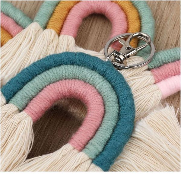 weaving rainbow keychains for women boho handmade key holder keyring macrame bag charm car bbycnt
weaving rainbow keychains for women boho handmade key holder keyring macrame bag charm car bbycnt