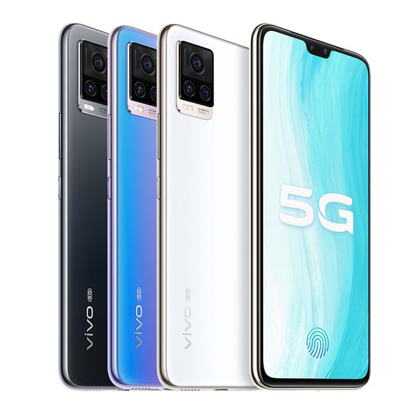 Original Vivo S7 5G Mobile Phone 8GB RAM 128GB 256GB ROM Snapdragon 765G Octa Core 64MP 6.44" Full Screen Fingerprint ID Face NFC Cell Phone