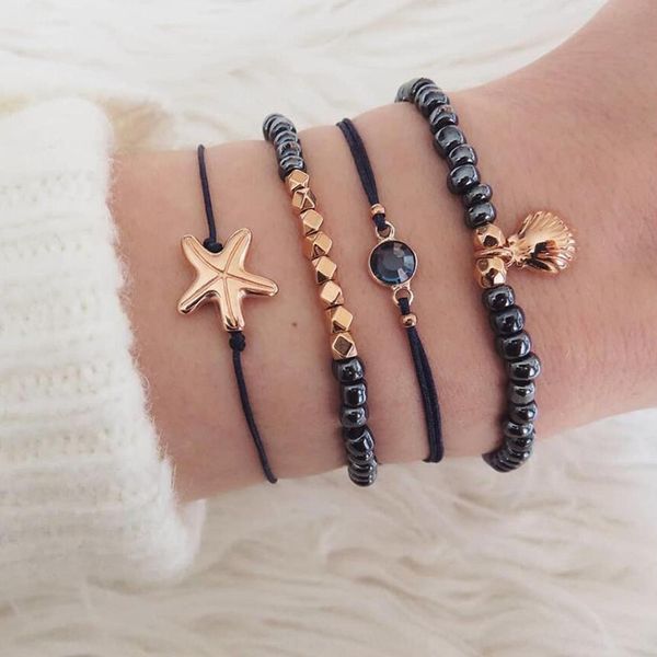 trendy starfish shell bracelet royal blue beaded bracelet set of four black gold beaded bracelets sjfwc, Golden;silver
trendy starfish shell bracelet royal blue beaded bracelet set of four black gold beaded bracelets sjfwc, Golden;silver