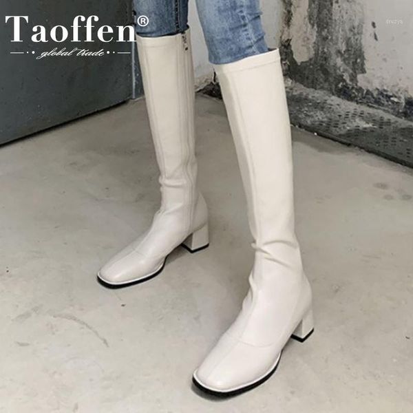 taoffen women high heel boots square toe zipper women knee high boots fashion party winter shoes footwear size 34-431, Black
taoffen women high heel boots square toe zipper women knee high boots fashion party winter shoes footwear size 34-431, Black