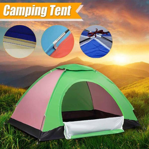 2 person tents portable outdoor travel camping hiking tents shelters beach shade tent anti-mosquito uv protection (random color
2 person tents portable outdoor travel camping hiking tents shelters beach shade tent anti-mosquito uv protection (random color