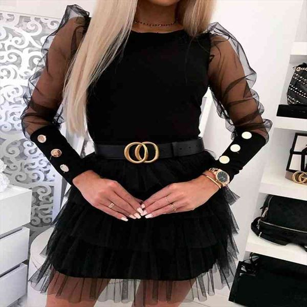 women mesh puff long sheer sleeve pullover blouse casual party club back buttons ol office casual blouse, White
women mesh puff long sheer sleeve pullover blouse casual party club back buttons ol office casual blouse, White