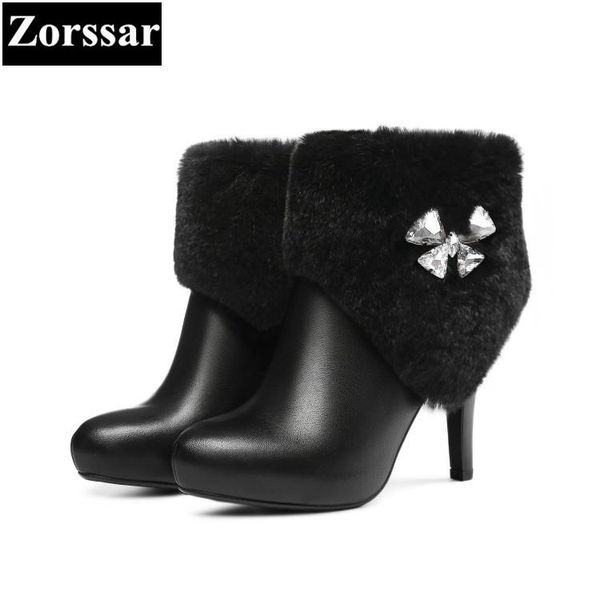 zorssar} 2020 new ladies shoes fashion hair pointed toe high heels ankle boots winter womens snow boots, Black
zorssar} 2020 new ladies shoes fashion hair pointed toe high heels ankle boots winter womens snow boots, Black