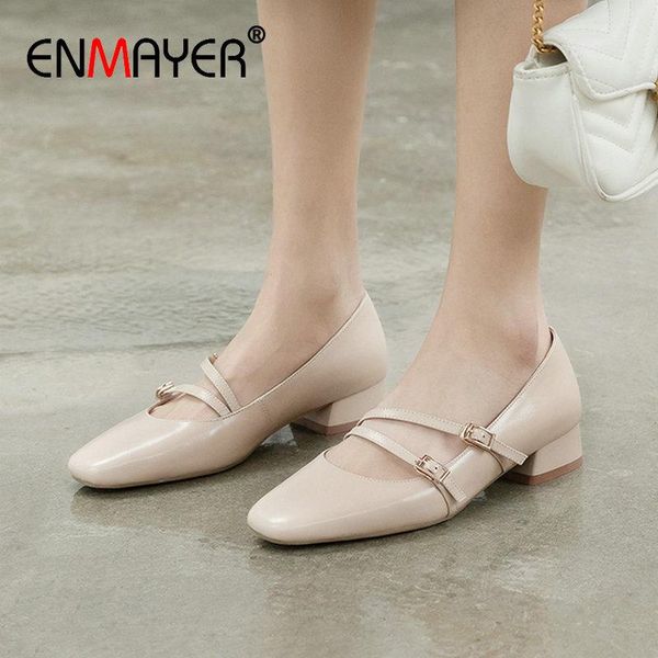 enmayer 2020 sweet mary janes genuine leather round toe womens shoes buckle strap square heel spring/autumn shoes woman 34-39, Black
enmayer 2020 sweet mary janes genuine leather round toe womens shoes buckle strap square heel spring/autumn shoes woman 34-39, Black