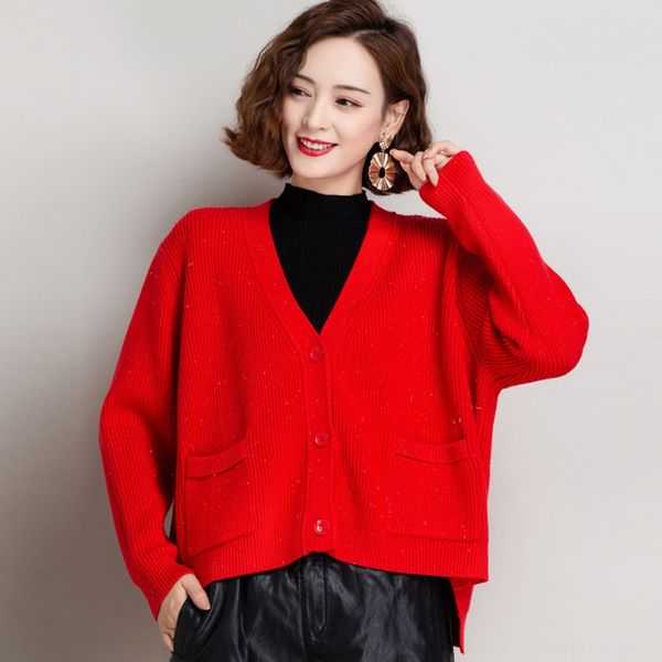 fashion sweater coat women's autumn winter 2020 new loose and thin knitwear knitwear knitwearknitted cardigan women's short 6zt9s, White;black
fashion sweater coat women's autumn winter 2020 new loose and thin knitwear knitwear knitwearknitted cardigan women's short 6zt9s, White;black