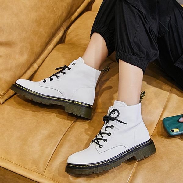 boots fashion european style black ankle flats round toe lace-up woman platform patent genuine leather shoes
boots fashion european style black ankle flats round toe lace-up woman platform patent genuine leather shoes