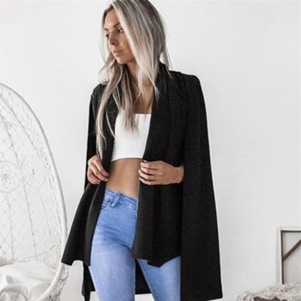 vintage women cloak blazers long sleeve pink gothic woman blazer slim cape office wear outerwear womens abrigos mujer hat 50q0031, White;black
vintage women cloak blazers long sleeve pink gothic woman blazer slim cape office wear outerwear womens abrigos mujer hat 50q0031, White;black