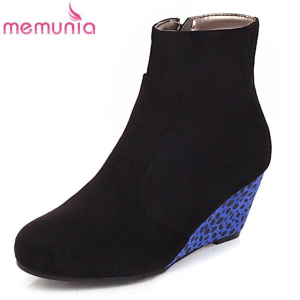 memunia 2020 new arrive wedges casual shoes women ankle boots round toe leopard zip comfortable autumn winter boots woman1, Black
memunia 2020 new arrive wedges casual shoes women ankle boots round toe leopard zip comfortable autumn winter boots woman1, Black
