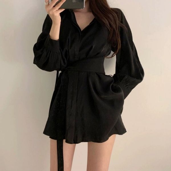 

6udrt early autumn 2020 new s goddess slimming and high-looking fairy online popular mori suit women's women's dress clothing earl, Gray