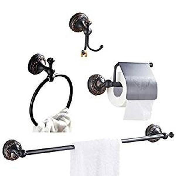 bath hardware 4 piece set towel ring holder hook accessory bronze brass bathroom towel rack wall mount toilet roll paper holder qylukn
bath hardware 4 piece set towel ring holder hook accessory bronze brass bathroom towel rack wall mount toilet roll paper holder qylukn