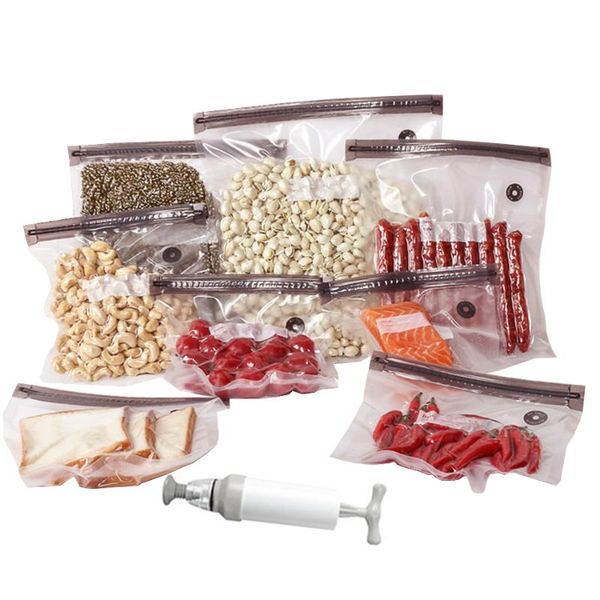 storage bags 10/20pcs reusable bpa-vacuum bag with hand pump - sous vide in various sizes er safe
storage bags 10/20pcs reusable bpa-vacuum bag with hand pump - sous vide in various sizes er safe