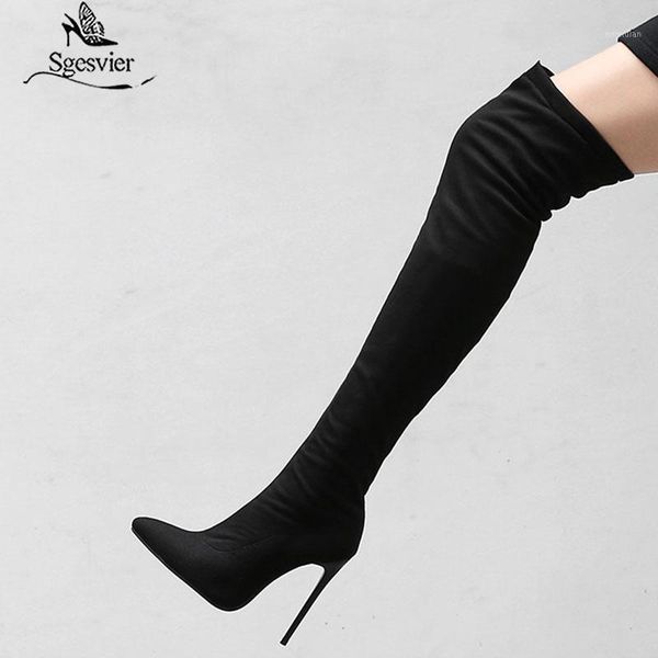 thigh high boots women autumn spring over the knee boots stretch flock high heel long shoes woman big size 45 48 black grey1
thigh high boots women autumn spring over the knee boots stretch flock high heel long shoes woman big size 45 48 black grey1