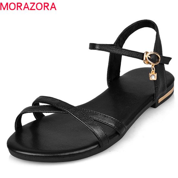 morazora size 33-46 2020 new arrive women sandals simple buckle summer shoes genuine leather ladies comfortable flat sandals t200515, Black
morazora size 33-46 2020 new arrive women sandals simple buckle summer shoes genuine leather ladies comfortable flat sandals t200515, Black