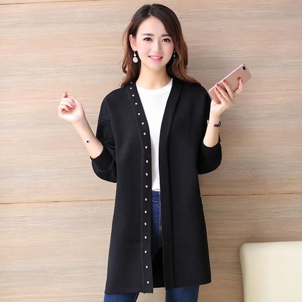 women's wool & blends 2021 women long cardigans and poncho latern sleeve open stitch knit sweater v neck oversized cardigan jacket coat, Black
women's wool & blends 2021 women long cardigans and poncho latern sleeve open stitch knit sweater v neck oversized cardigan jacket coat, Black