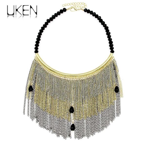 uken party dress accessories women statement necklace acrylic beaded metal chains tassels alloy pipe fashion choker jewelry, Golden;silver
uken party dress accessories women statement necklace acrylic beaded metal chains tassels alloy pipe fashion choker jewelry, Golden;silver