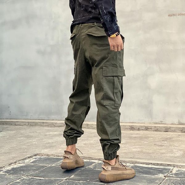 new style men's casual overalls men's work clothes pocket khaki pants fashionable black trousers k60031
new style men's casual overalls men's work clothes pocket khaki pants fashionable black trousers k60031