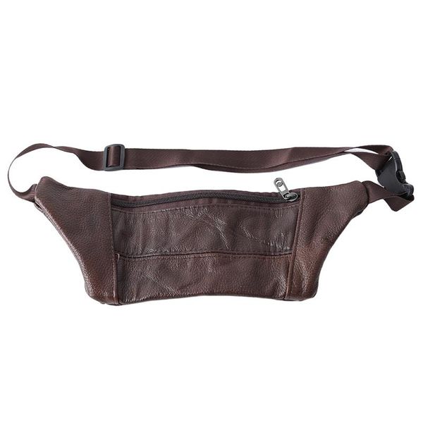selling men's leather pockets fashion casual pockets men's solid zipper