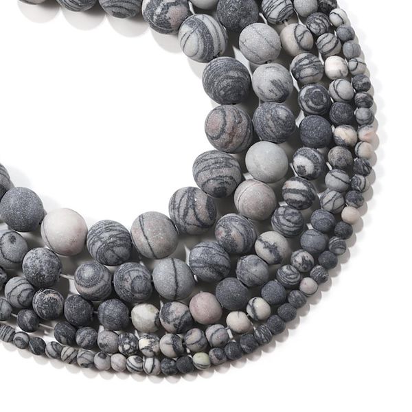 1strand lot 4 6 8 10mm matte black web jaspers stone round loose spacer beads for bracelet jewelry makings supplies wholesale h qylwpw, Silver
1strand lot 4 6 8 10mm matte black web jaspers stone round loose spacer beads for bracelet jewelry makings supplies wholesale h qylwpw, Silver