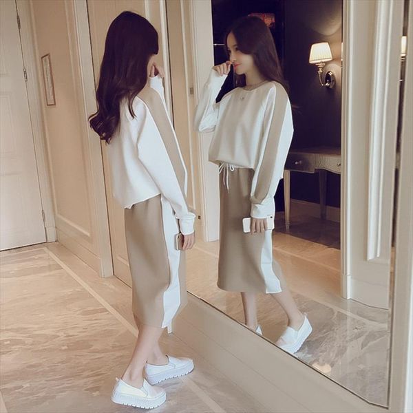 2020 womens western long sleeve sweater skirt suit casual two piece suit new style two piece set western style, White;black
2020 womens western long sleeve sweater skirt suit casual two piece suit new style two piece set western style, White;black