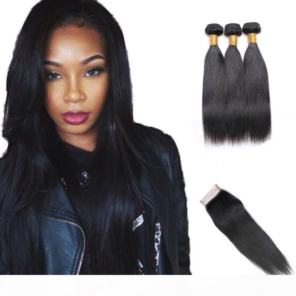 7a brazilian straight hair 4 bundles with closure human hair bundles with closure 4*4 lace frontal with bundles remy hair natural color, Black
7a brazilian straight hair 4 bundles with closure human hair bundles with closure 4*4 lace frontal with bundles remy hair natural color, Black