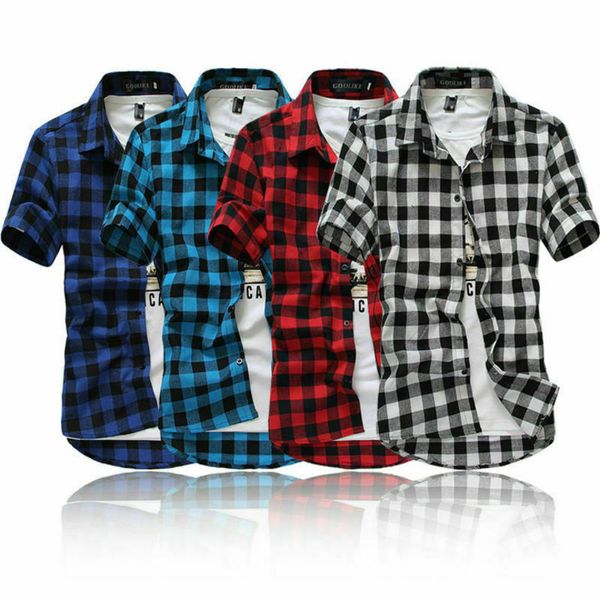 Men's Plaid short sve T-shirt, casual Lapel T-shirt and button, m-3xl LARGE T-SHIRT, White;black
Men's Plaid short sve T-shirt, casual Lapel T-shirt and button, m-3xl LARGE T-SHIRT, White;black