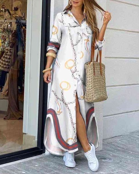 women fashion print shirt dress casual ladies long sleeve dresses turn down collar loose vestido de mujer summer party sundress, Black;gray
women fashion print shirt dress casual ladies long sleeve dresses turn down collar loose vestido de mujer summer party sundress, Black;gray