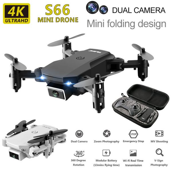s66 rc drone 4k hd wide angle camera mini foldable drone helicopter dual camera wifi fpv gravity induction quadcopter toys 201119
s66 rc drone 4k hd wide angle camera mini foldable drone helicopter dual camera wifi fpv gravity induction quadcopter toys 201119