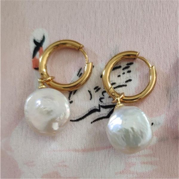 simple natural plain blank freshwater pearl bead charm dangle pendant charms stainless steel hoop earring for women daily jewels, Golden;silver
simple natural plain blank freshwater pearl bead charm dangle pendant charms stainless steel hoop earring for women daily jewels, Golden;silver