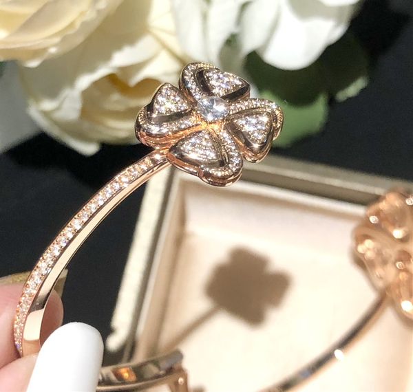 2020 new four-leaf clover open high-carbon diamond bracelet ultra ultra ultra precision inlay selected german imported asian gold plating th, Black
2020 new four-leaf clover open high-carbon diamond bracelet ultra ultra ultra precision inlay selected german imported asian gold plating th, Black