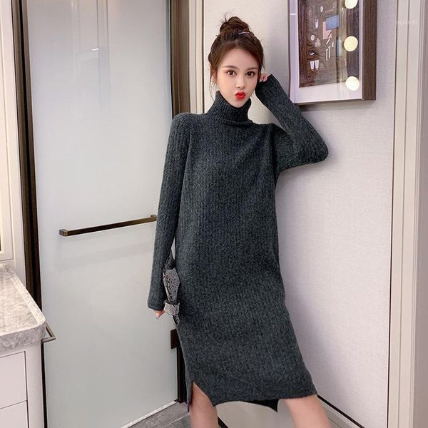 2019 new fashion turtleneck sweater knitted sweater women winter long winter over the knee warm warm, White;black
2019 new fashion turtleneck sweater knitted sweater women winter long winter over the knee warm warm, White;black