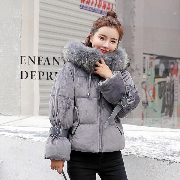 short padded jacket women velvet coat 2020 new korean style fashion winter clothes women hooded collar long sleeve parka lungho, Black
short padded jacket women velvet coat 2020 new korean style fashion winter clothes women hooded collar long sleeve parka lungho, Black