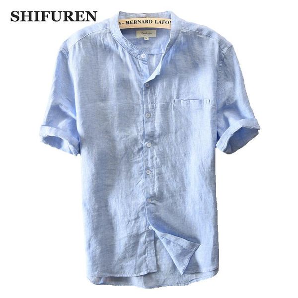 men's casual shirts shifuren summer causal men 100% pure linen breathable short sleeve mandarin collar size -xxxl male clothing, White;black
men's casual shirts shifuren summer causal men 100% pure linen breathable short sleeve mandarin collar size -xxxl male clothing, White;black