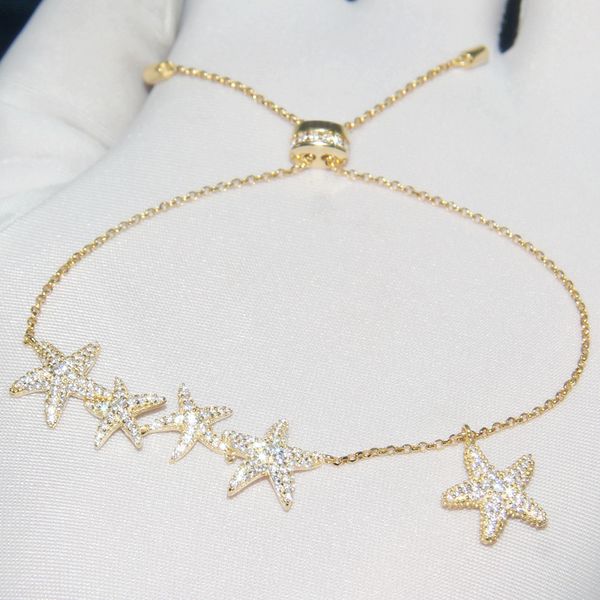 a family s925 sterling silver bracelet women's diamond inlaid starfish net red same trendy jewelry, Golden;silver
a family s925 sterling silver bracelet women's diamond inlaid starfish net red same trendy jewelry, Golden;silver