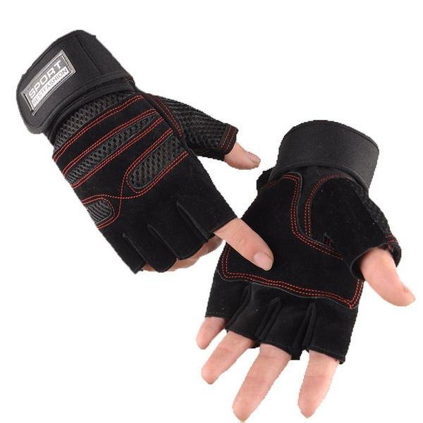 sports fitness gloves men' equipment training summer riding women' slip breathing horizontal bar dumbbell exercise half finger, Blue;gray