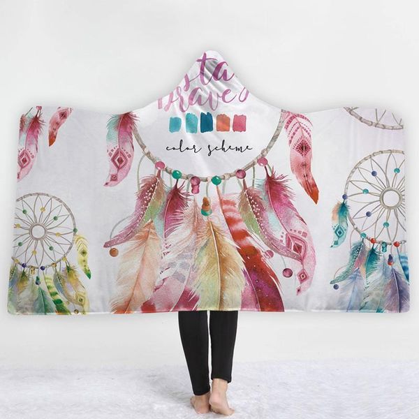 2020 hooded blanket magic wearable throw blanket colorful dream catcher printing fleece fabric sofa couch bed cover1
2020 hooded blanket magic wearable throw blanket colorful dream catcher printing fleece fabric sofa couch bed cover1
