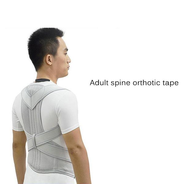 back support women men adjustable body posture shoulder brace correction belt corrector lumbar, Black;blue
back support women men adjustable body posture shoulder brace correction belt corrector lumbar, Black;blue