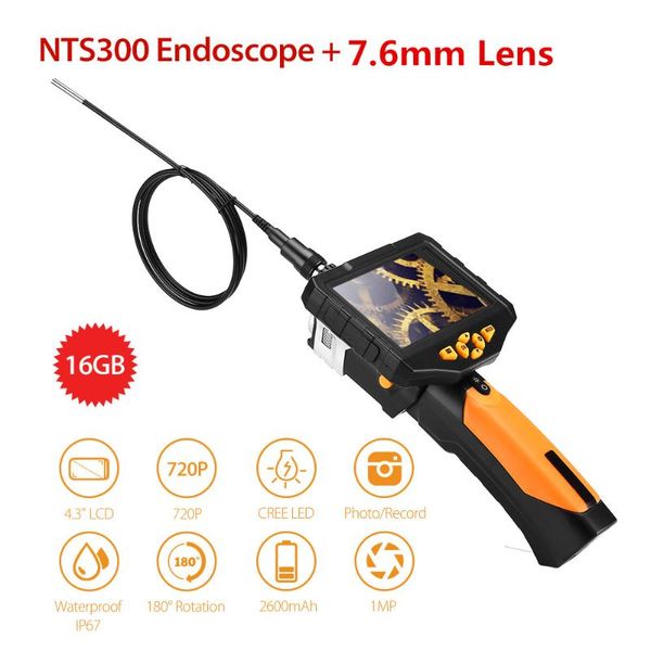 cameras nts300 7.6mm 4.3" lcd display monitor dvr snake inspection endoscope 6 leds borescope tube cam car
cameras nts300 7.6mm 4.3" lcd display monitor dvr snake inspection endoscope 6 leds borescope tube cam car