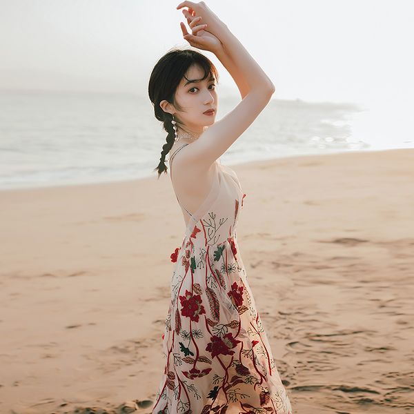 2021 summer floral embroidery long women's strapless female straps with sleeveless v-sleeveless neckline evening party dress r0o5, Black;gray
2021 summer floral embroidery long women's strapless female straps with sleeveless v-sleeveless neckline evening party dress r0o5, Black;gray