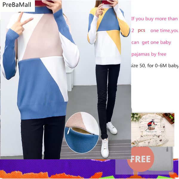 breastfeeding maternity sweater 2019 autumn winter nursing for pregnant women tee color matching pregnancy sweater c0108 1015, White
breastfeeding maternity sweater 2019 autumn winter nursing for pregnant women tee color matching pregnancy sweater c0108 1015, White