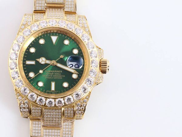 116610 diamond watch 40x13mm with asian pearl 2813 movement fine steel diamond inlaid case super luminous sapphire mirror waterproof functio, Slivery;brown
116610 diamond watch 40x13mm with asian pearl 2813 movement fine steel diamond inlaid case super luminous sapphire mirror waterproof functio, Slivery;brown