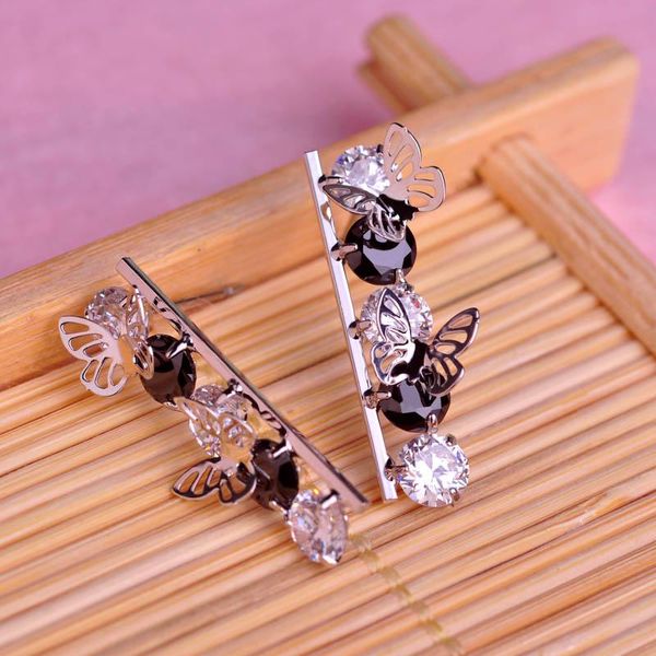 dangle & chandelier blucome clearance fashion butterfly shape earrings shiny zircon copper jewelry women girls wedding party holiday ear acc, Silver
dangle & chandelier blucome clearance fashion butterfly shape earrings shiny zircon copper jewelry women girls wedding party holiday ear acc, Silver