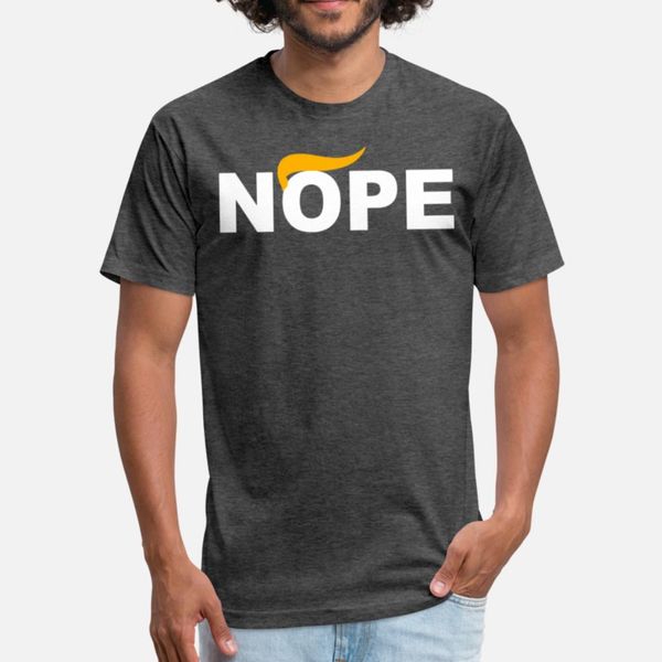 nope anti trump t shirt humor breathable slim fit tracksuit hoodie sweatshirt
