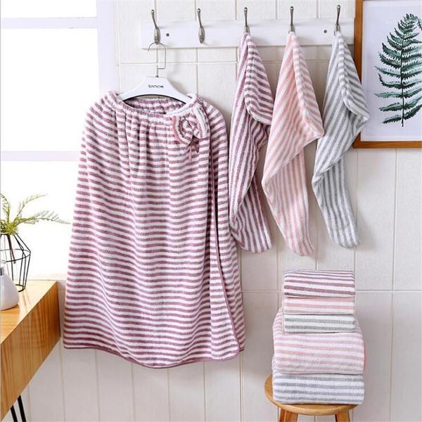 women bathroom microfiber soft thick bath towel bath robe dry hair towel set super absorbent wearable shower beach set1
women bathroom microfiber soft thick bath towel bath robe dry hair towel set super absorbent wearable shower beach set1