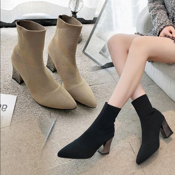 socks boots women shoes woman boots fashion high heel ankle 2020 new short pointed high-heeled elastic x340, Black
socks boots women shoes woman boots fashion high heel ankle 2020 new short pointed high-heeled elastic x340, Black