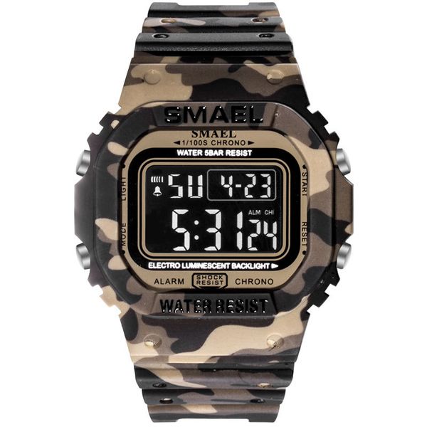 new smael ditigal watch boy mens student waterproof luminous fashion trend watch brown camouflage plastic sport watches wristwatches a01a5, Slivery;brown
new smael ditigal watch boy mens student waterproof luminous fashion trend watch brown camouflage plastic sport watches wristwatches a01a5, Slivery;brown