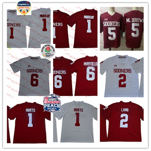 mens youth oklahoma sooners kyler murray football jersey #5 marquise brown #1 jalen hurts #2 ceedee lamb #6 baker mayfield oklahoma jersey, Black
mens youth oklahoma sooners kyler murray football jersey #5 marquise brown #1 jalen hurts #2 ceedee lamb #6 baker mayfield oklahoma jersey, Black