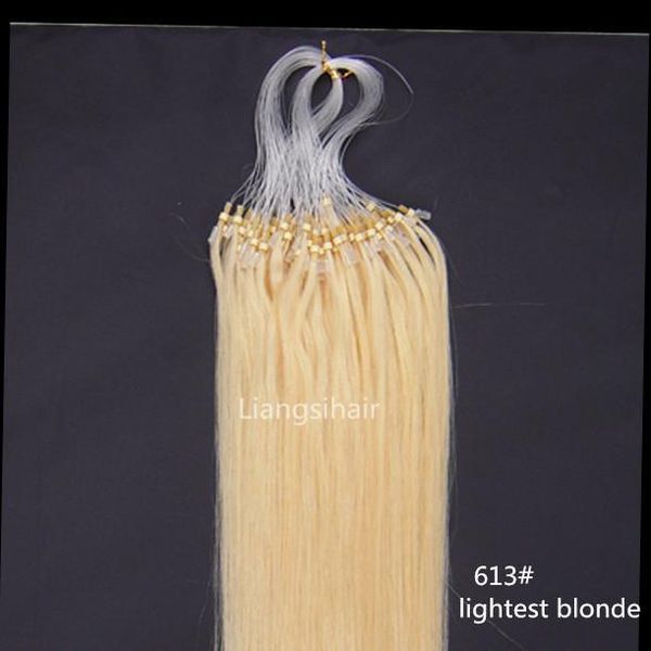 human hair brazilian virgin remy bundles 16"-28" 100s 613# lightest blonde loop micro ring hair extensions straight brazilian hair, Black
human hair brazilian virgin remy bundles 16"-28" 100s 613# lightest blonde loop micro ring hair extensions straight brazilian hair, Black